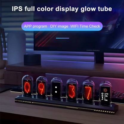 RGB Glow Tubes Clock